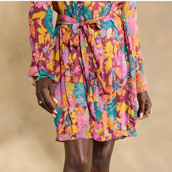 Sundance Cordova Dress Vibrant Boho Festival Midi Size XXL - Picture 4 of 15